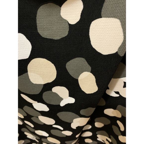 Fair Lady Stretch Sheath Black,Ivory Spot Polka Dot Dress Size 8 Vintage - Picture 5 of 12